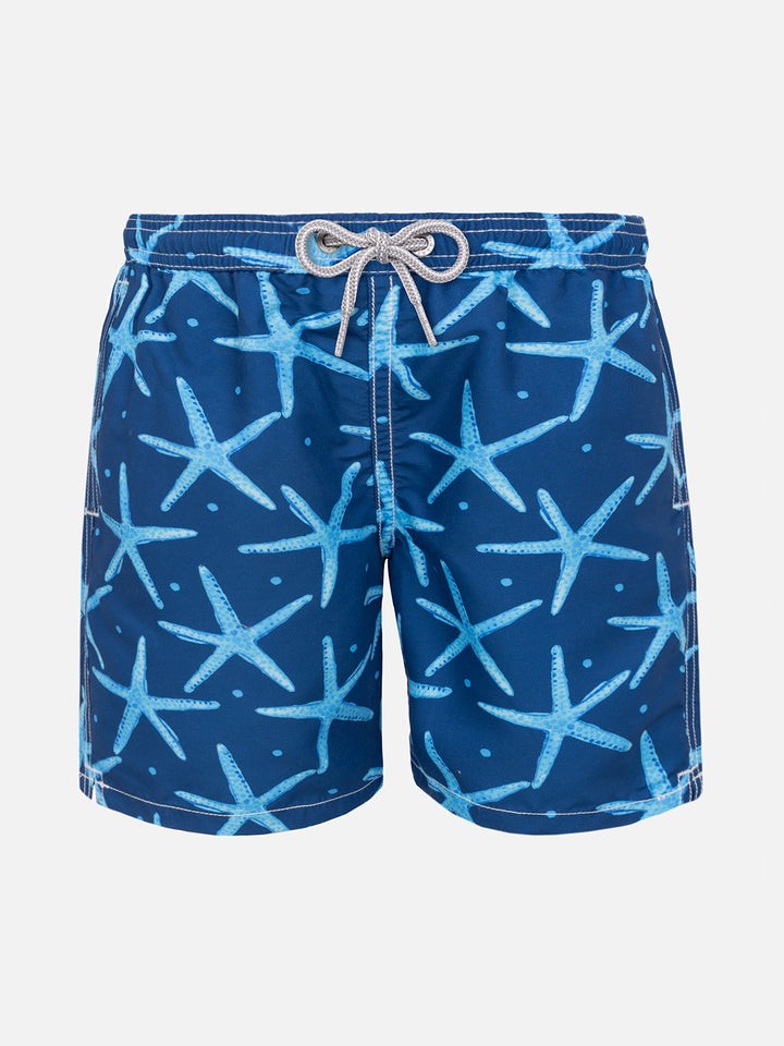 Starfish print boy swim shorts - MC2 Saint Barth