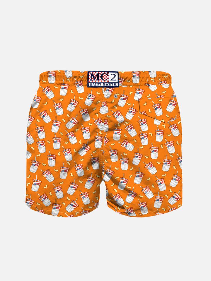 Boy swim shorts with Estathé print | Estathé® Special Edition - MC2 Saint Barth