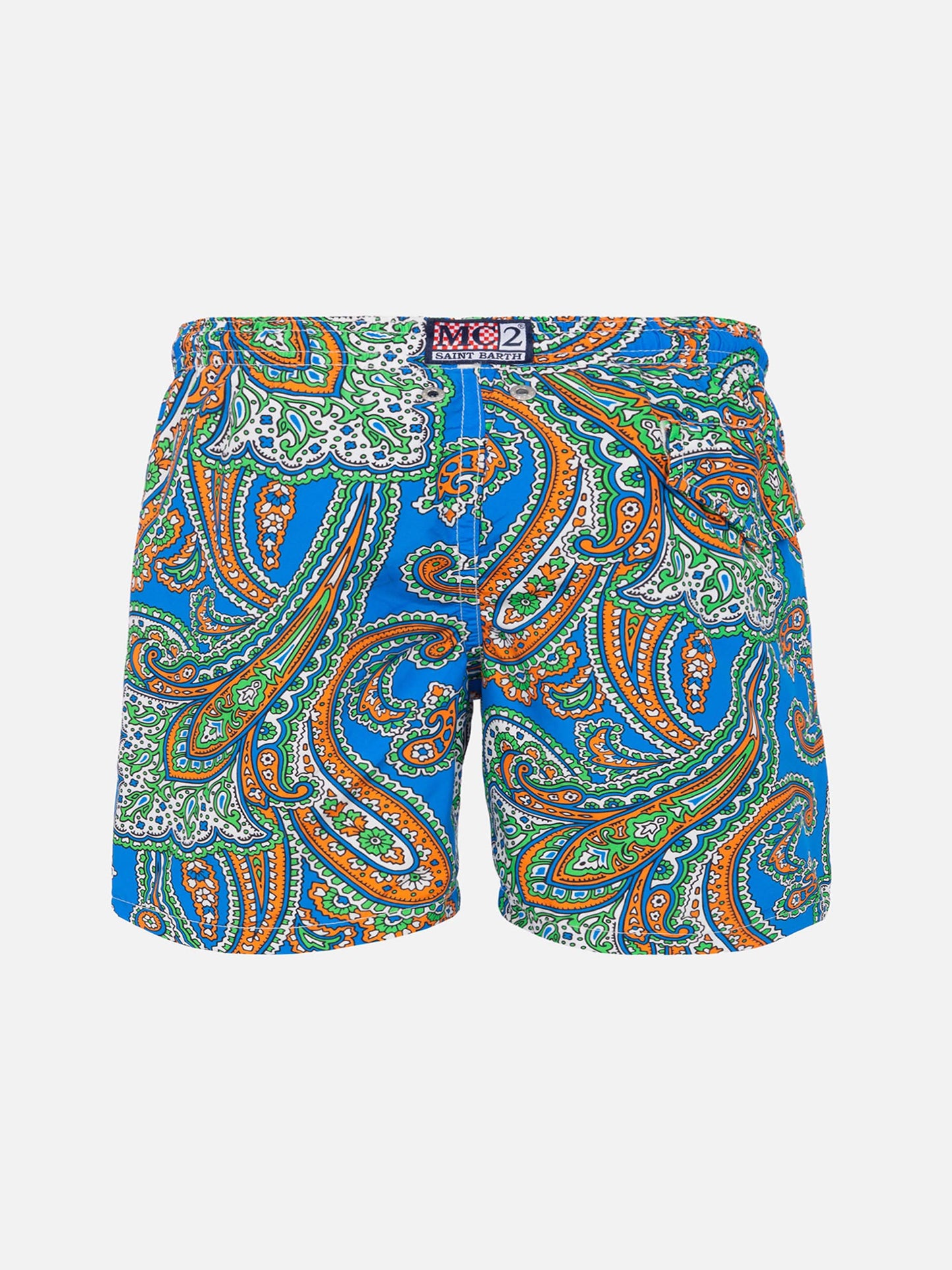 Costume da bagno da bambino con stampa paisley