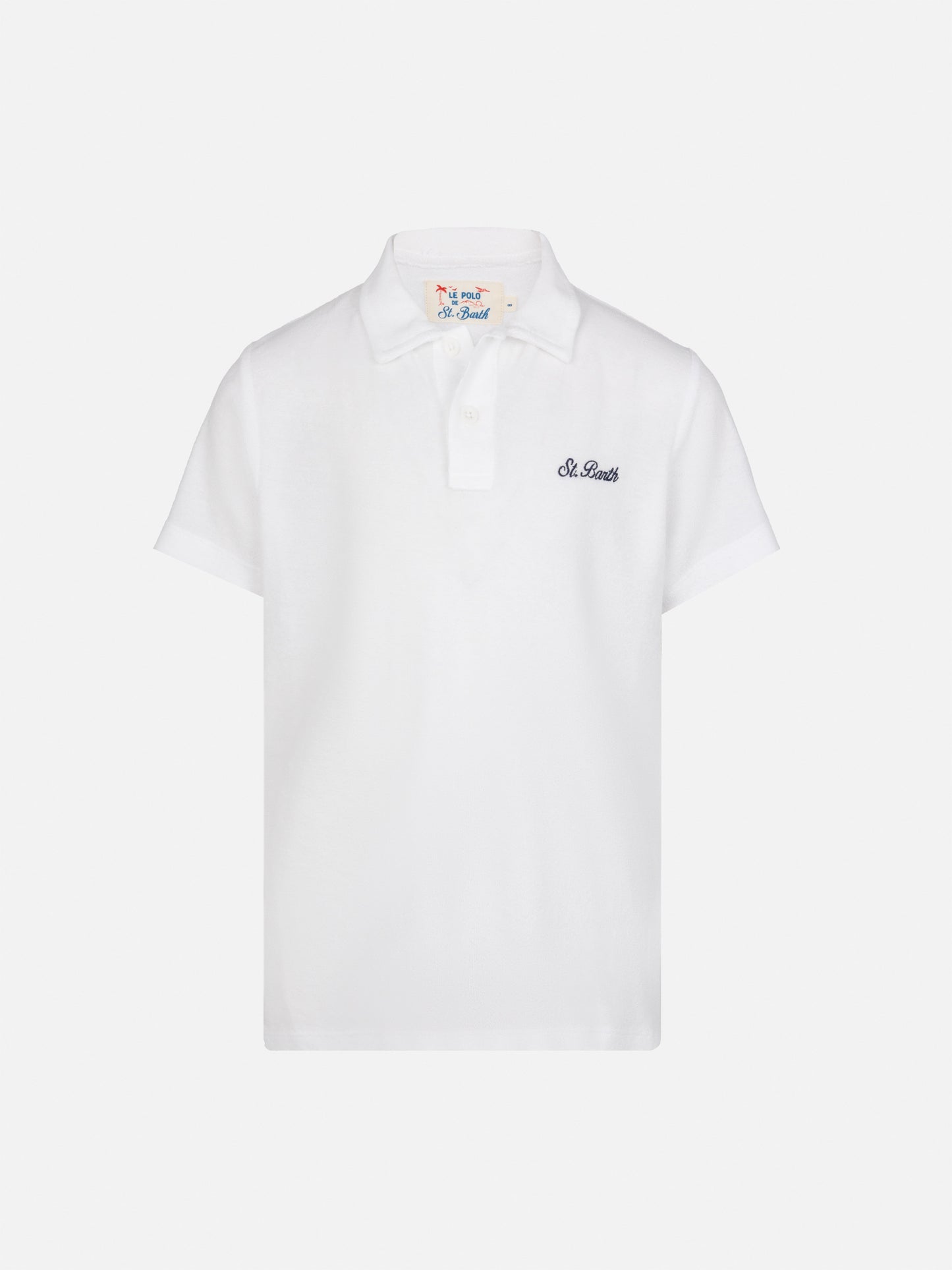 Jeremy Jr white terry polo shirt - MC2 Saint Barth