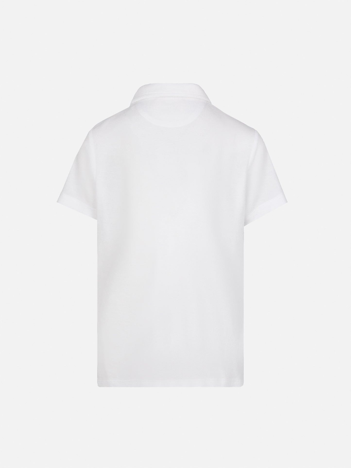 Jeremy Jr white terry polo shirt - MC2 Saint Barth