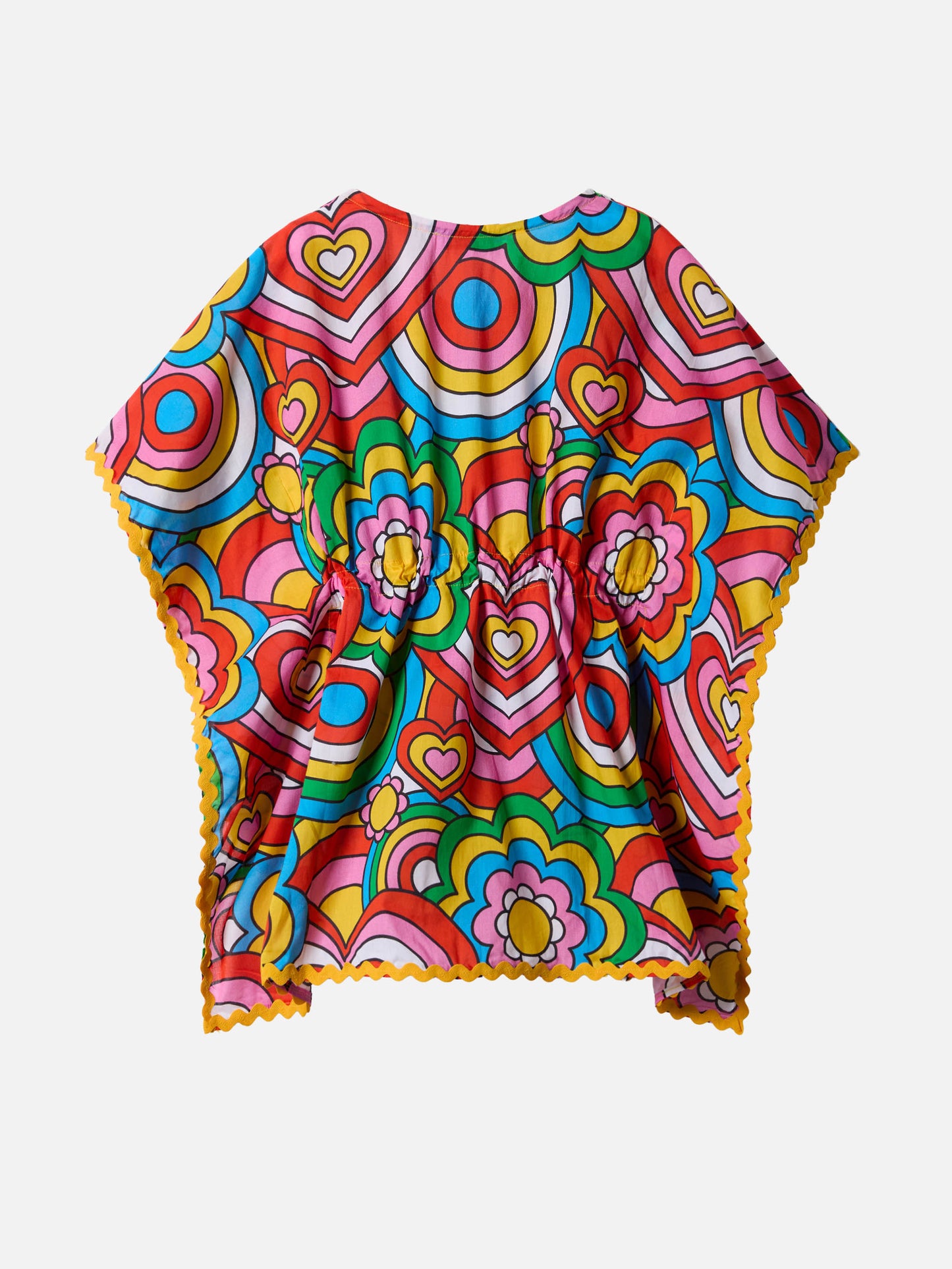 Poncho Kate con stampa multicolore
