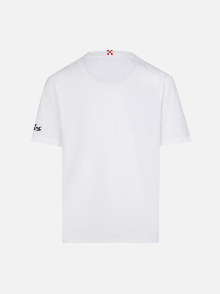 Kea cotton t-shirt with Snoopy printed pocket | SNOOPY PEANUTS® SPECIAL EDTION - MC2 Saint Barth