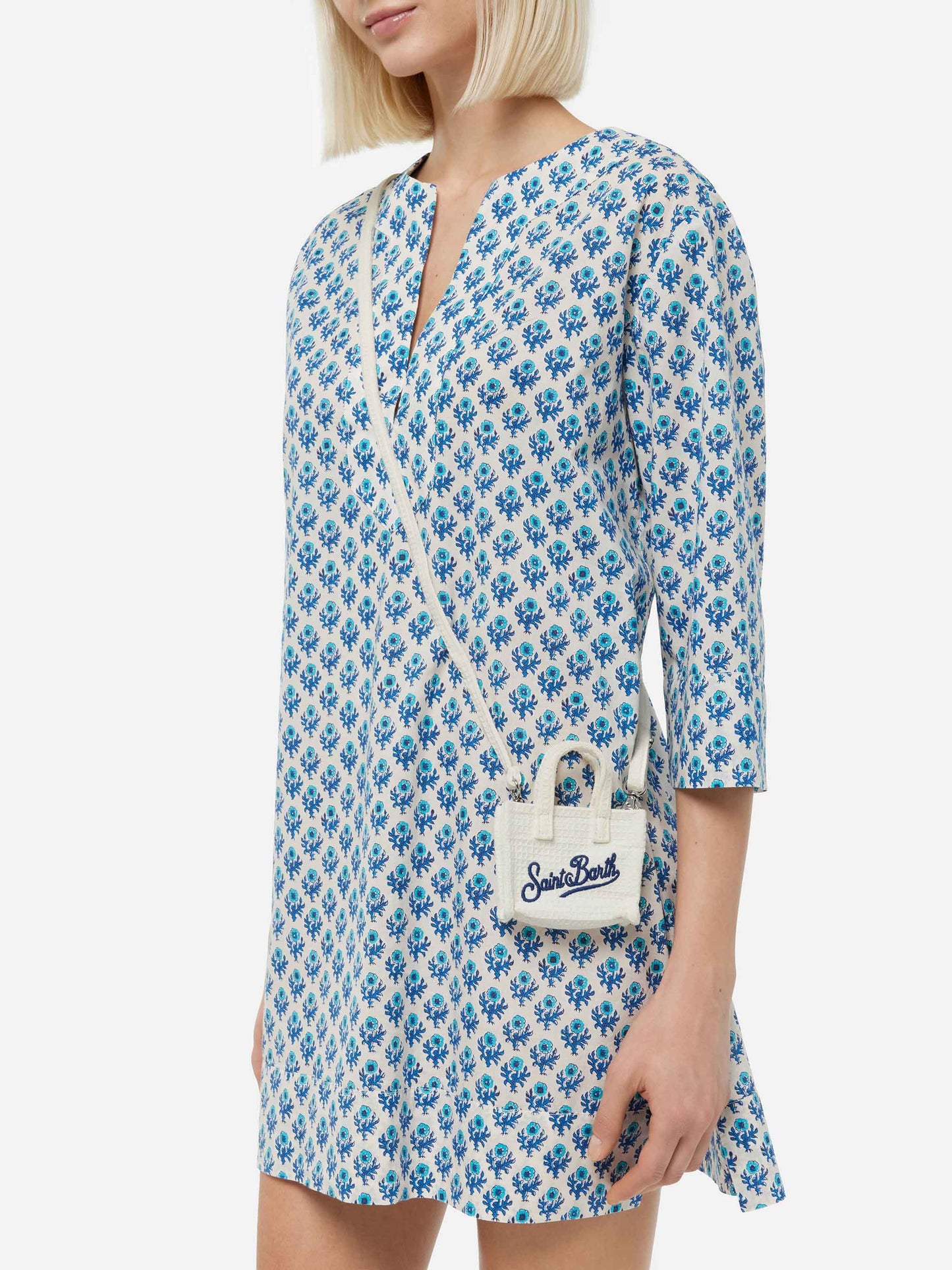 Beige cotton honeycomb Key Holder - MC2 Saint Barth