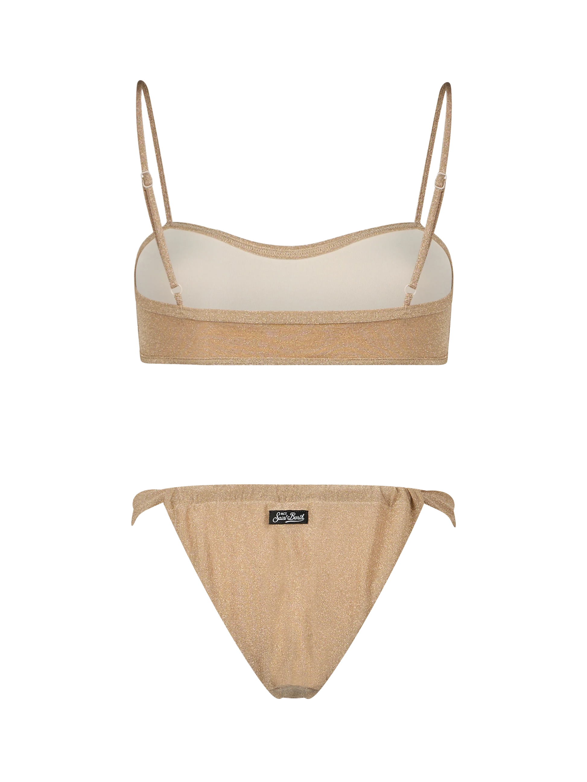 Woman lurex scooped bikini swimsuit Laryn Noelle - MC2 Saint Barth