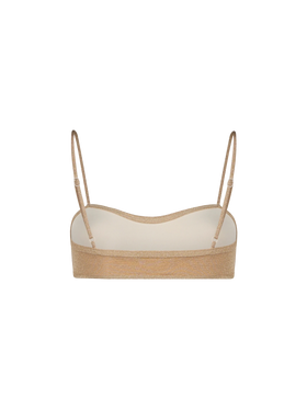 Woman lurex scooped bralette top swimsuit Laryn - MC2 Saint Barth