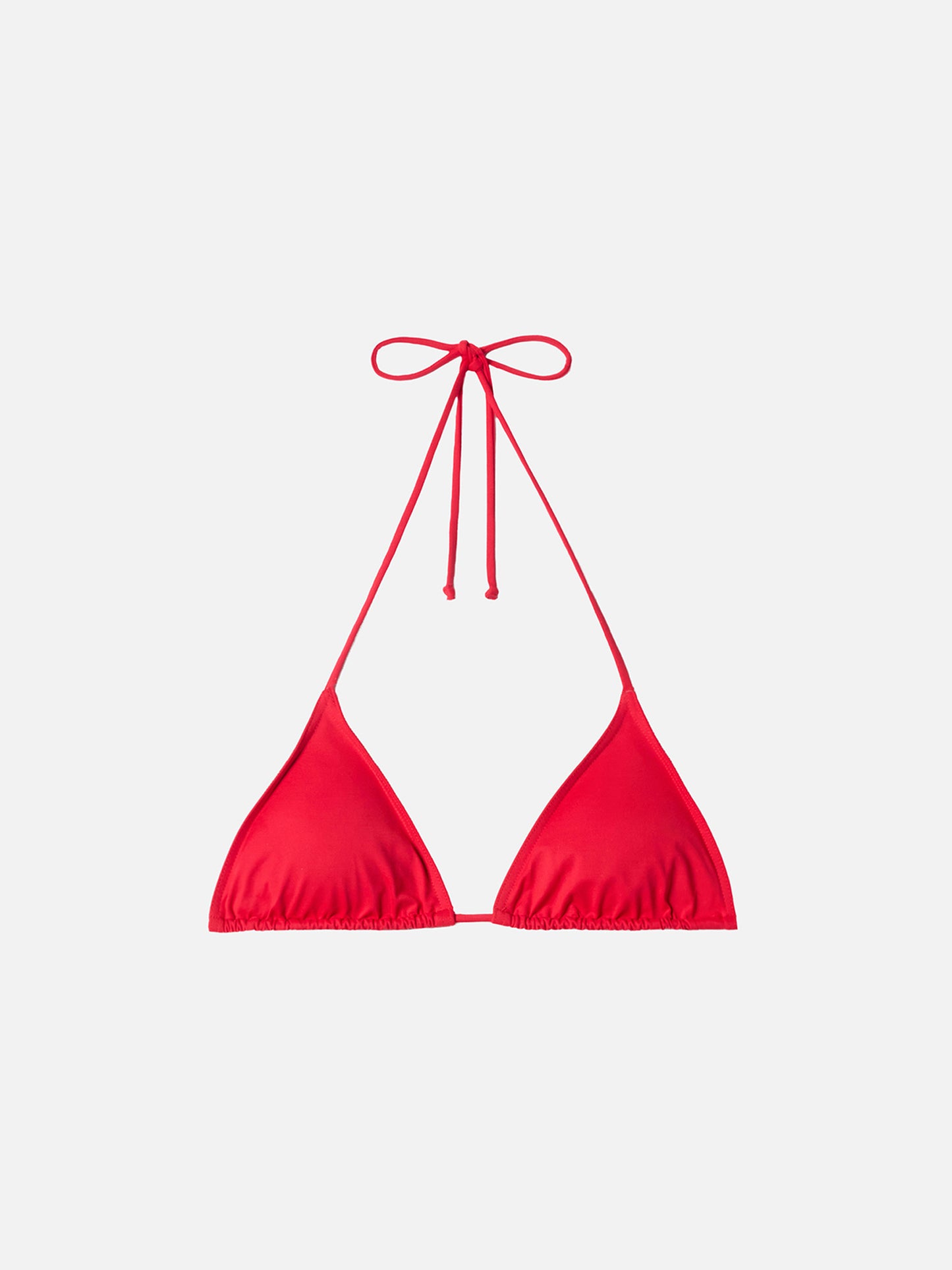 Leah top bikini triangolo rosso