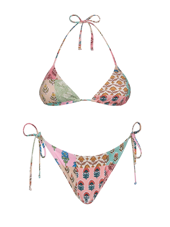 Triangle bikini Leah Virgo with floral print - MC2 Saint Barth