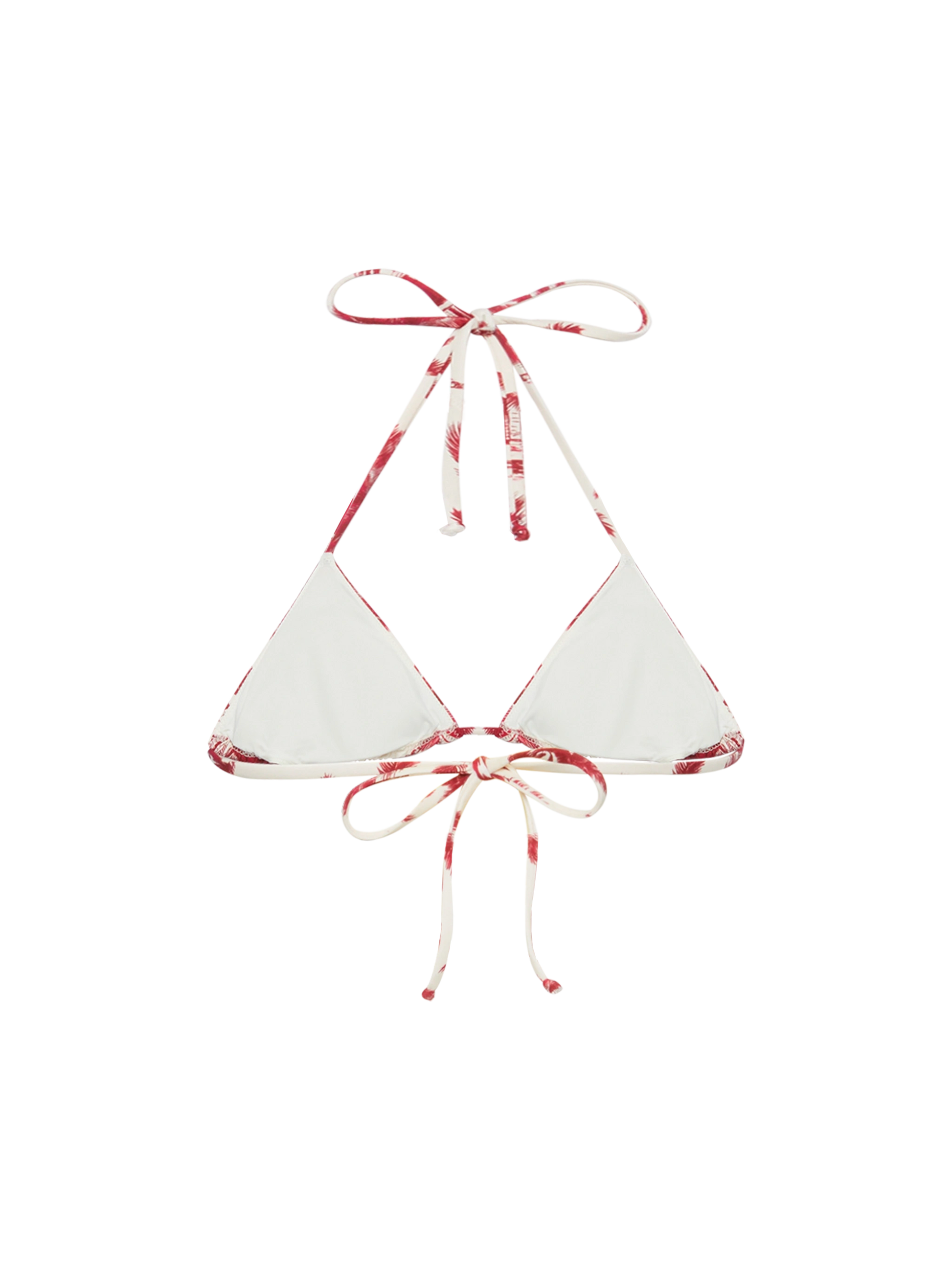 Leah triangle top swimsuit with toile de jouy print | AI CO-CREATED DESIGN BY RICKDICK - POWERED BY RED-EYE - MC2 Saint Barth