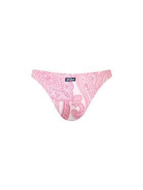 Woman pink paisley classic swim briefs Lido - MC2 Saint Barth