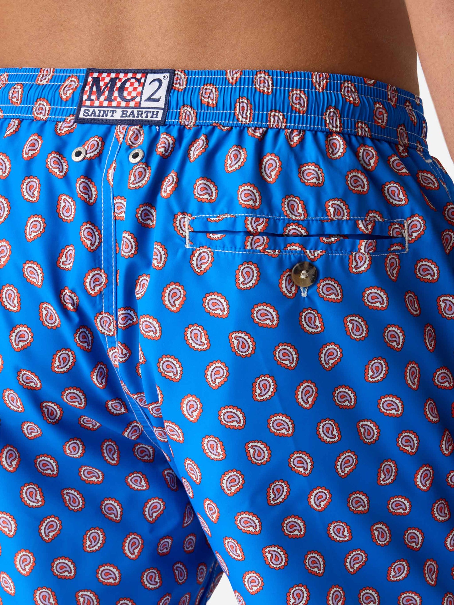 Badeshorts aus leichtem Stoff Lighting mit Paisley-Print