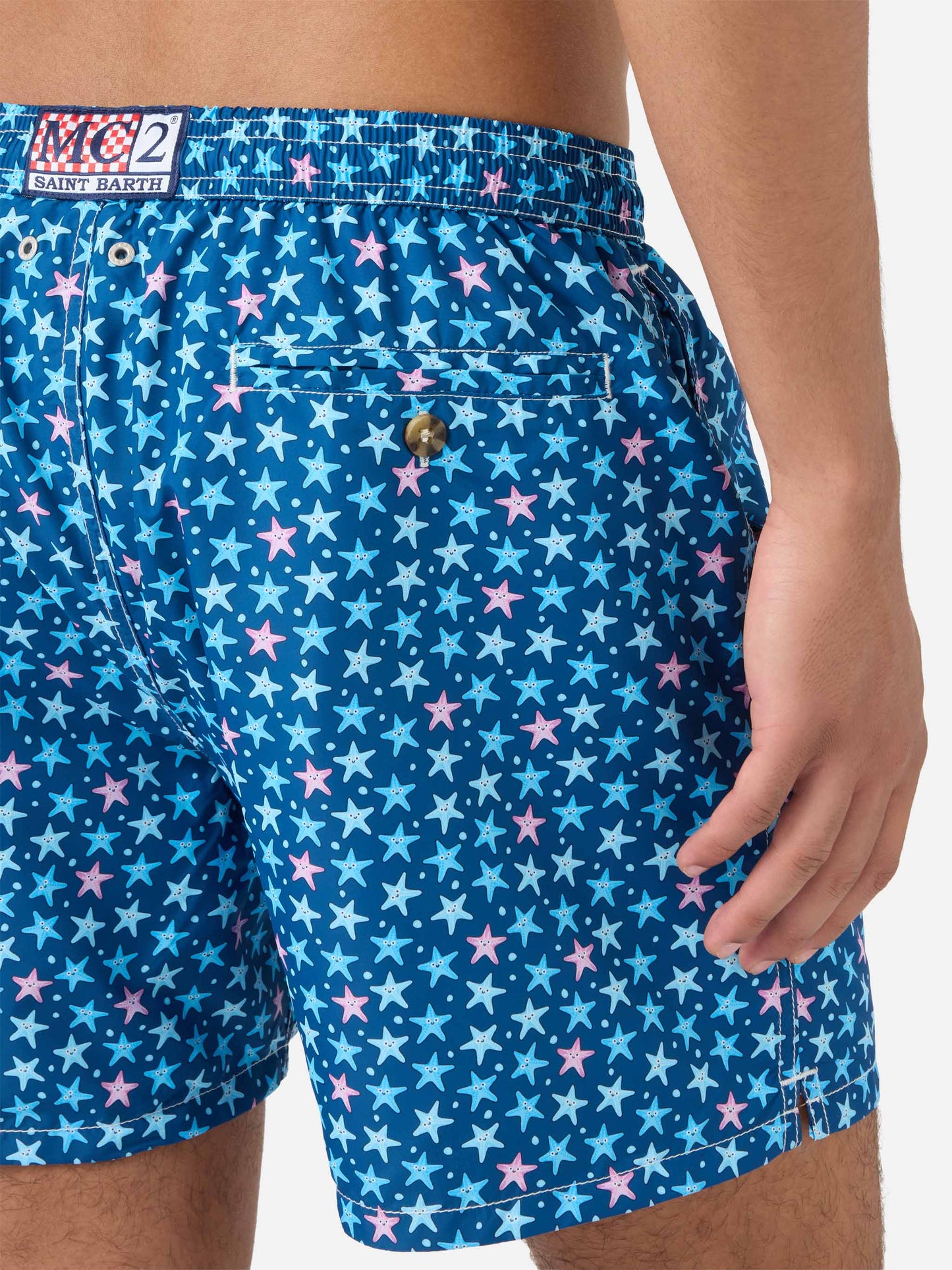 Bañador con estampado Lighting Micro Fantasy de estrellas de mar azules