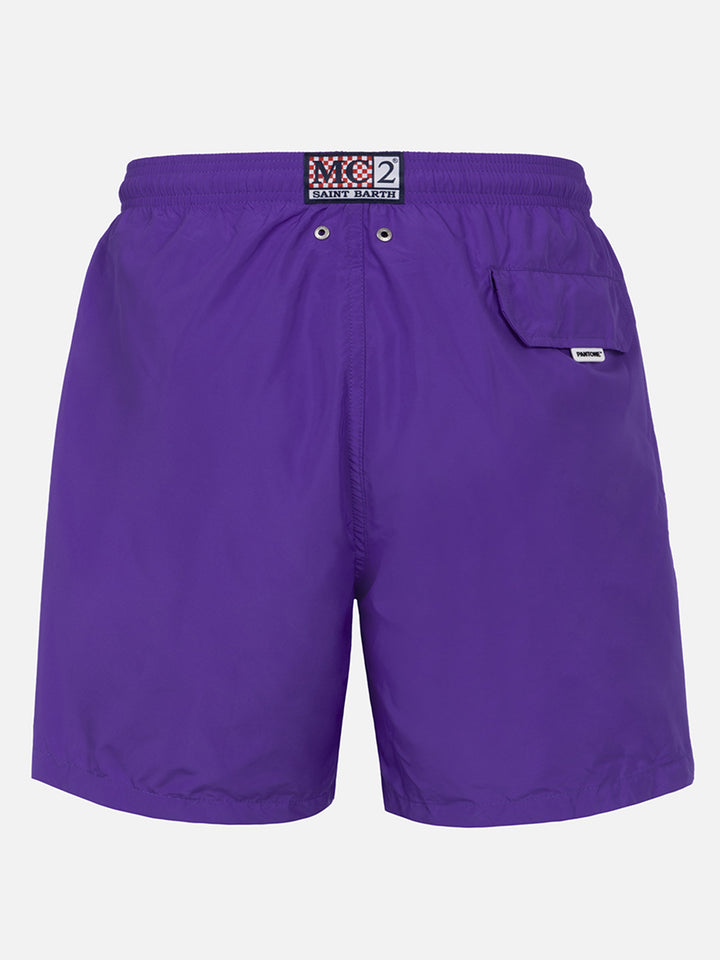 Lightweight fabric purple swim shorts Lighting Pantone | PANTONE® SPECIAL EDITION - MC2 Saint Barth