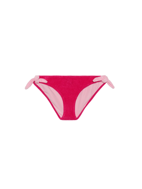 Girl fucsia swim briefs with embroidery - MC2 Saint Barth