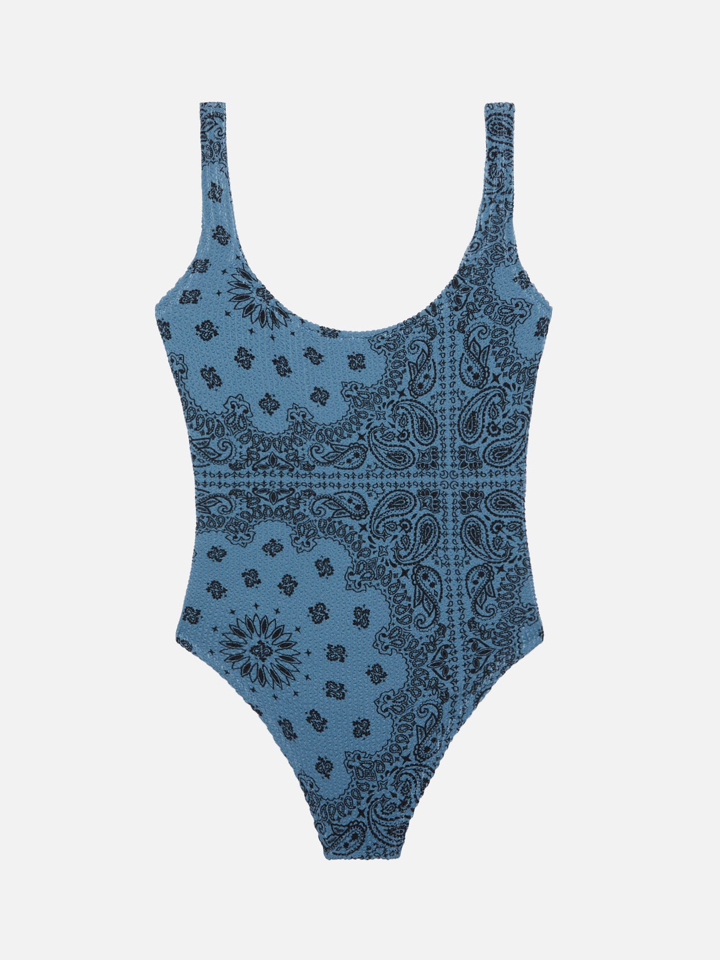 Lora crinkle one-piece swimsuit with bandanna print