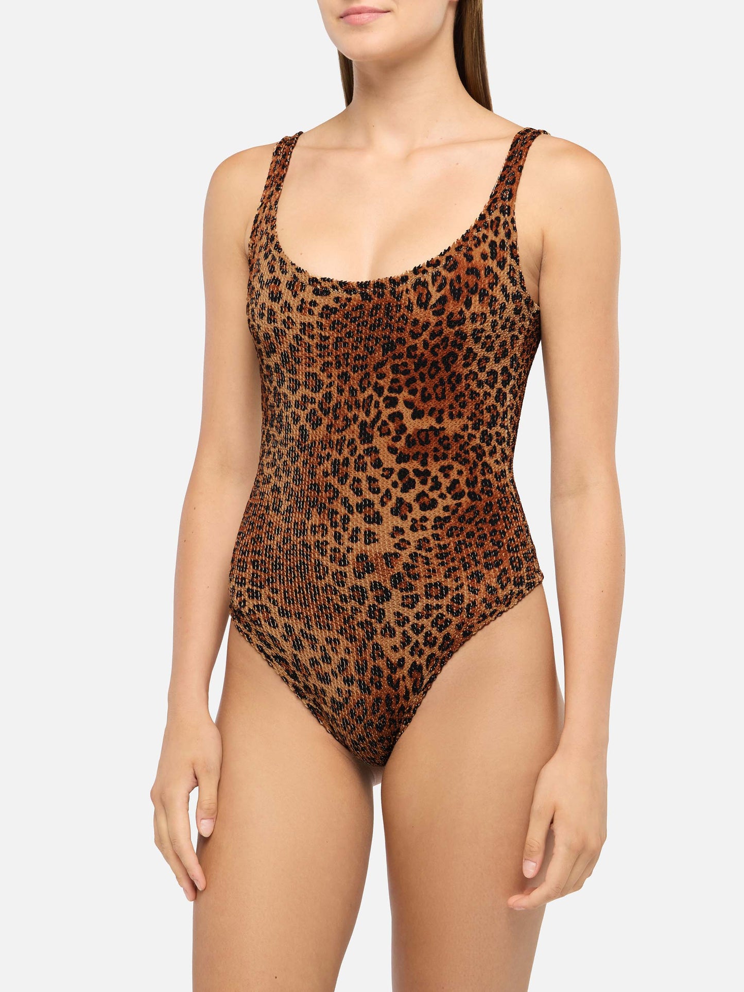 Costume intero Lora crinkle con stampa animalier