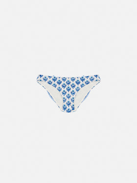 Madame swim briefs with bow and flower print - MC2 Saint Barth