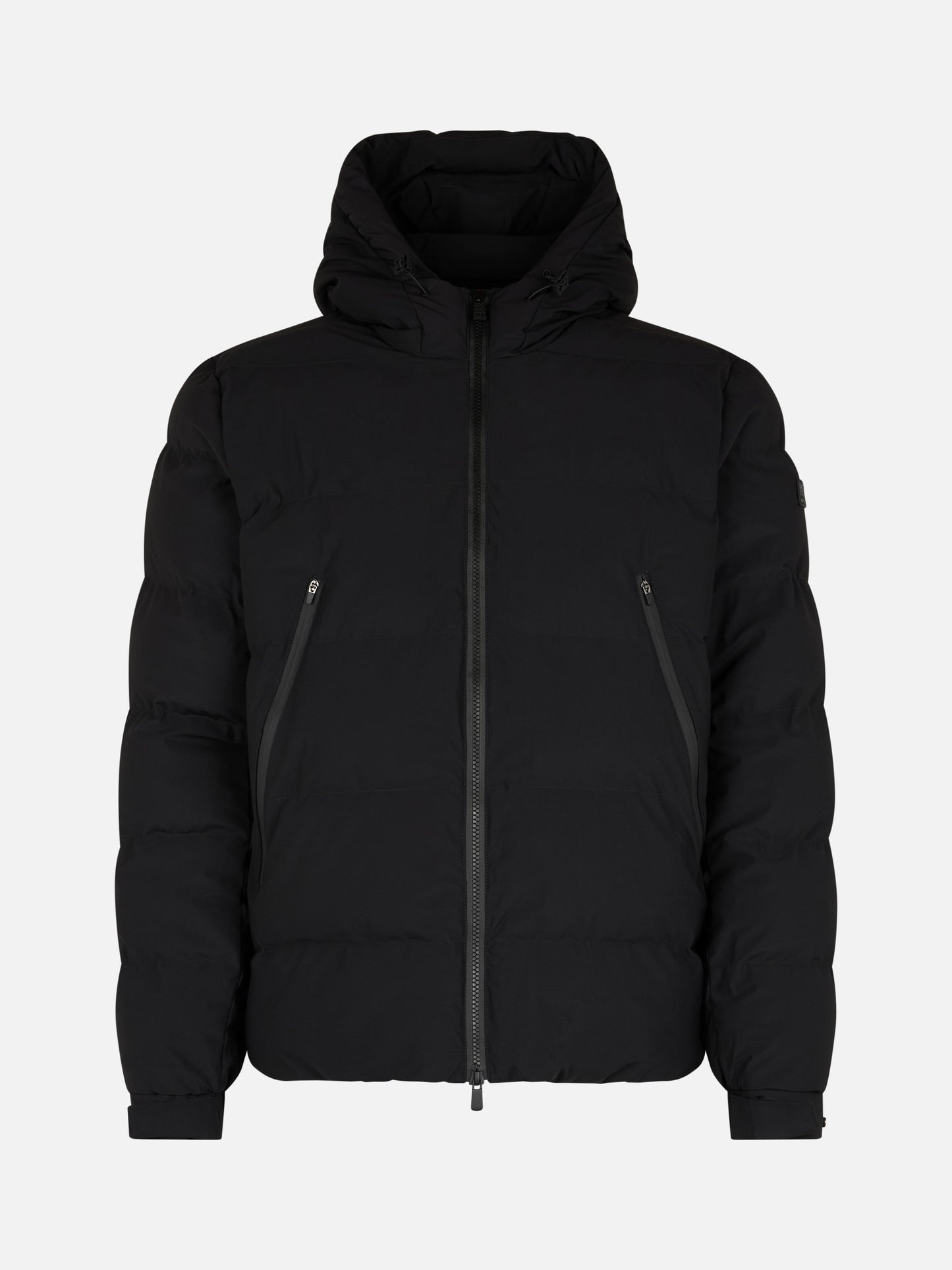 Man black hooded puffer jacket Maier - MC2 Saint Barth