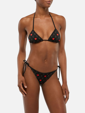 Bikini a triangolo Maleah con stampa Milan | AC MILAN SPECIAL EDITION