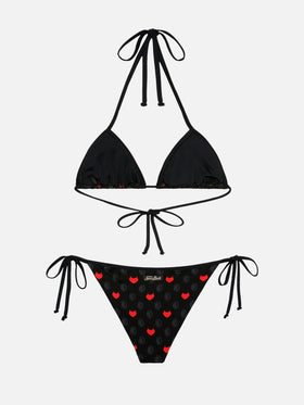 Bikini a triangolo Maleah con stampa Milan | AC MILAN SPECIAL EDITION