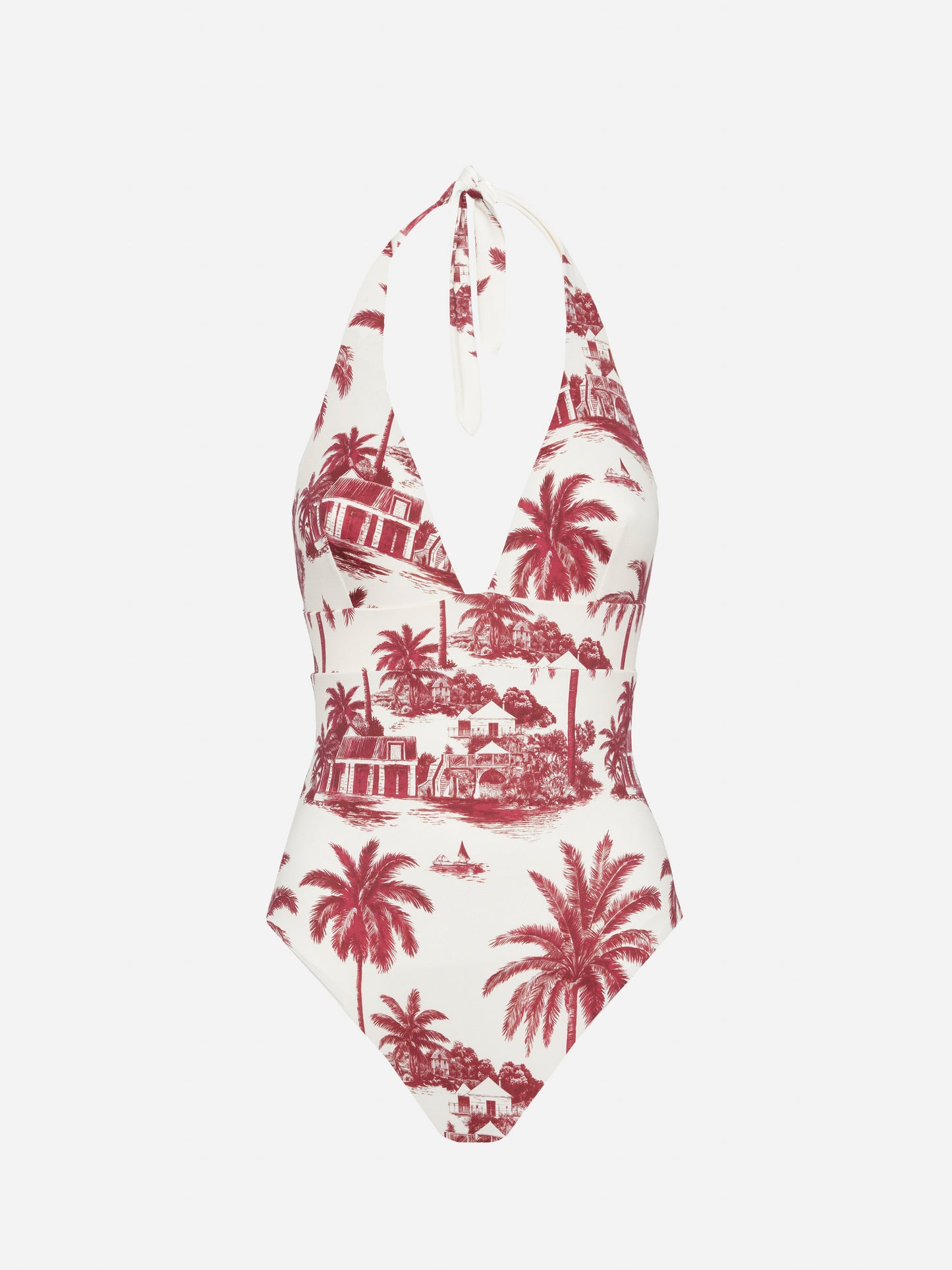Marylin Einteiler-Badeanzug mit Toile de Jouy-Print | AI BY RICKDICK SPECIAL EDITION