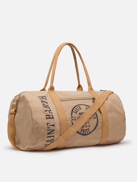 Beige travel duffel bag Maxime