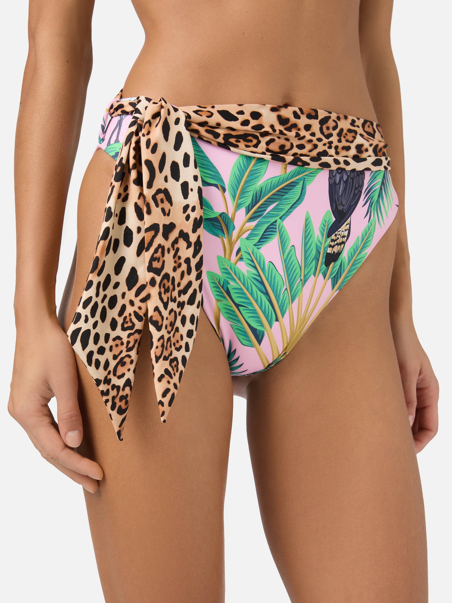 Bikini a bralette May Sienna con stampa tropicale
