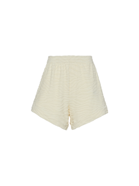 Meave terry cotton pull up shorts with zebra embossed pattern - MC2 Saint Barth