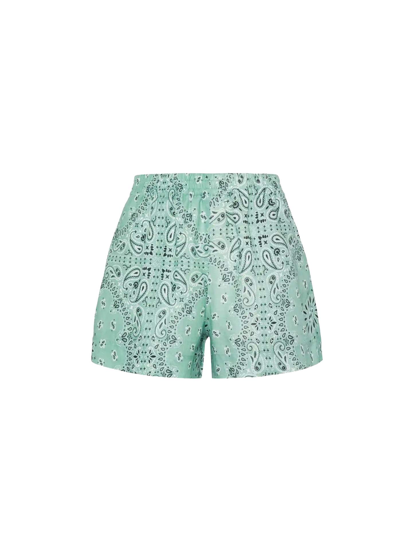 Meave linen pull up shorts with bandanna print