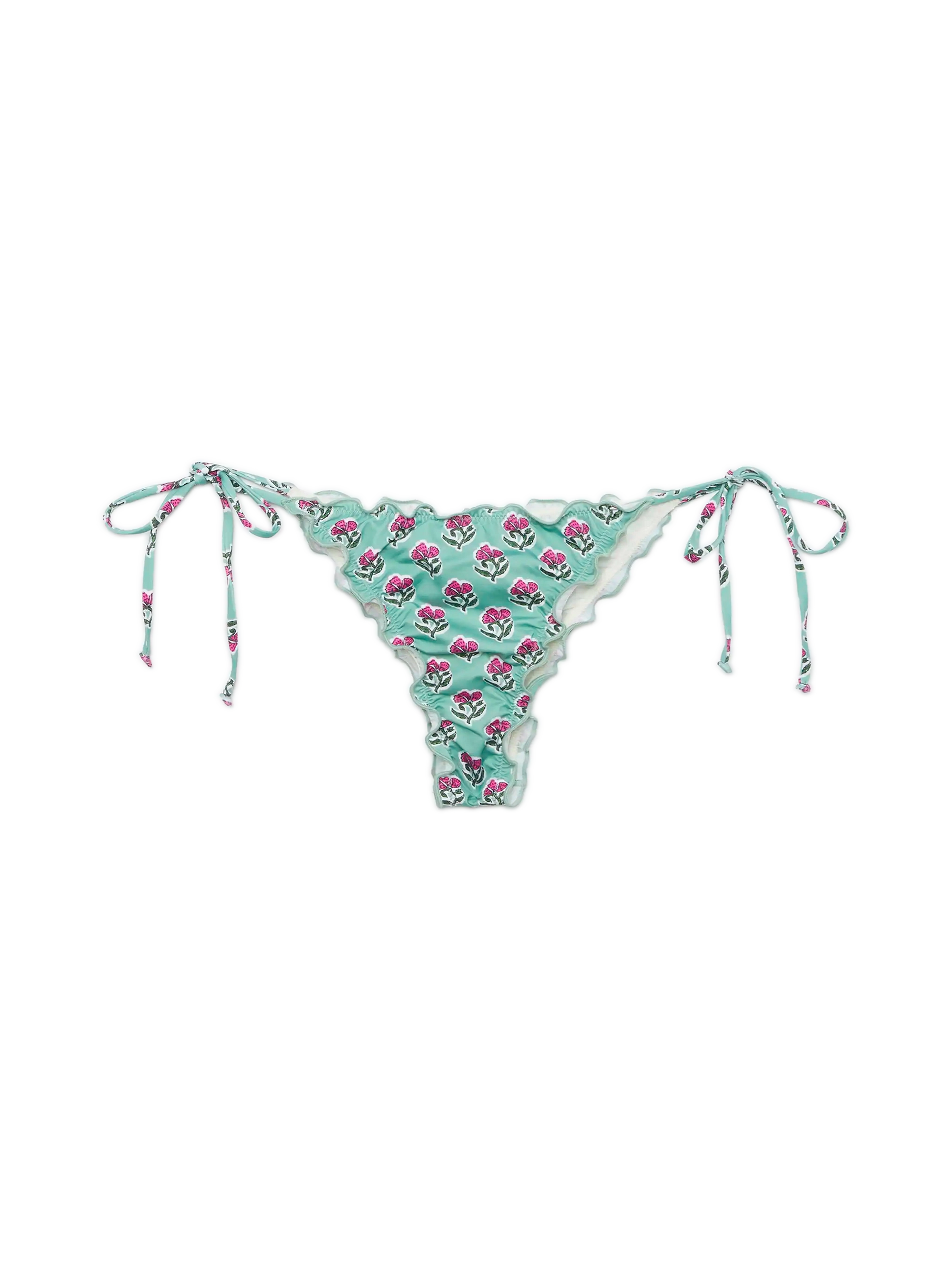 Miami cheeky swim briefs with floral print - MC2 Saint Barth