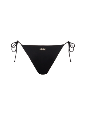Marielle black classic swim briefs with striped rhinestone embellishment - MC2 Saint Barth