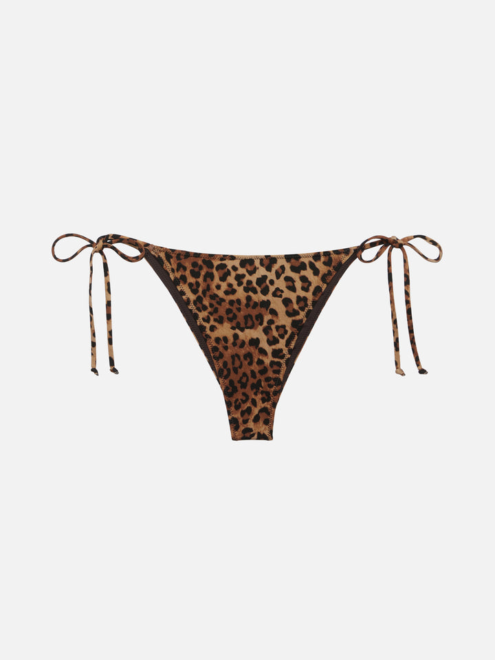 Marielle classic swim briefs with animalier print