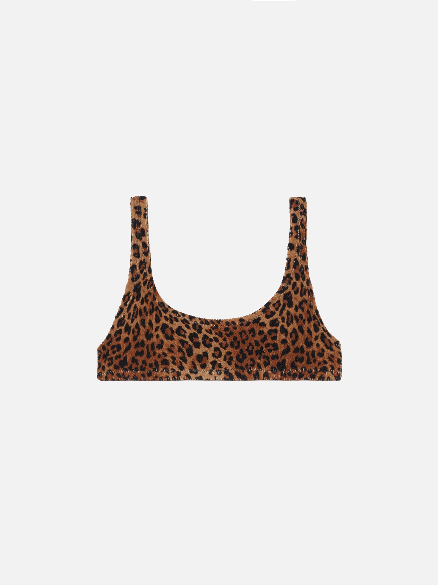 Naima – Klassisches Crinkle-Bralette-Oberteil mit Animalprint