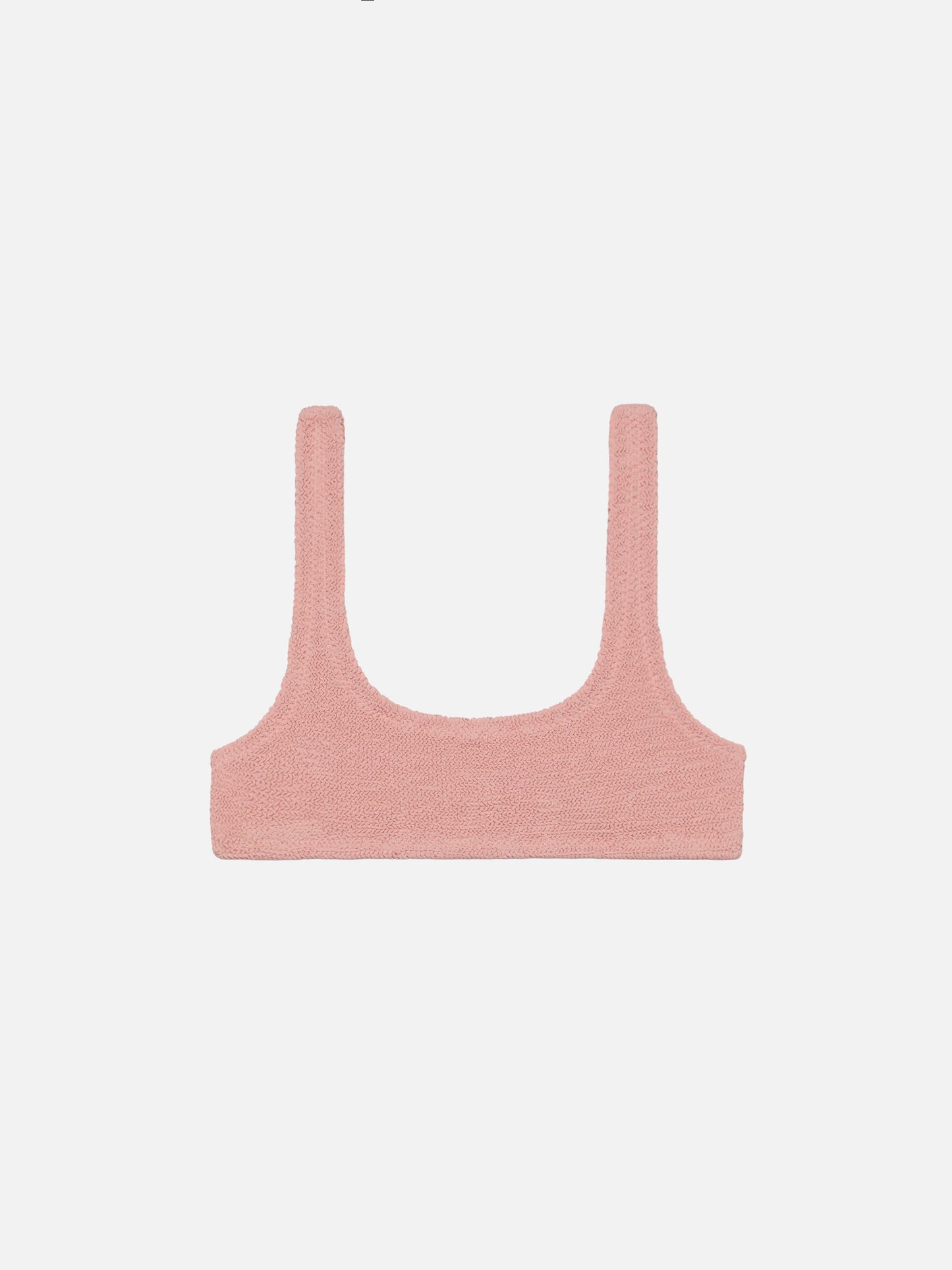 Naima crinkle classico top a bralette rosa