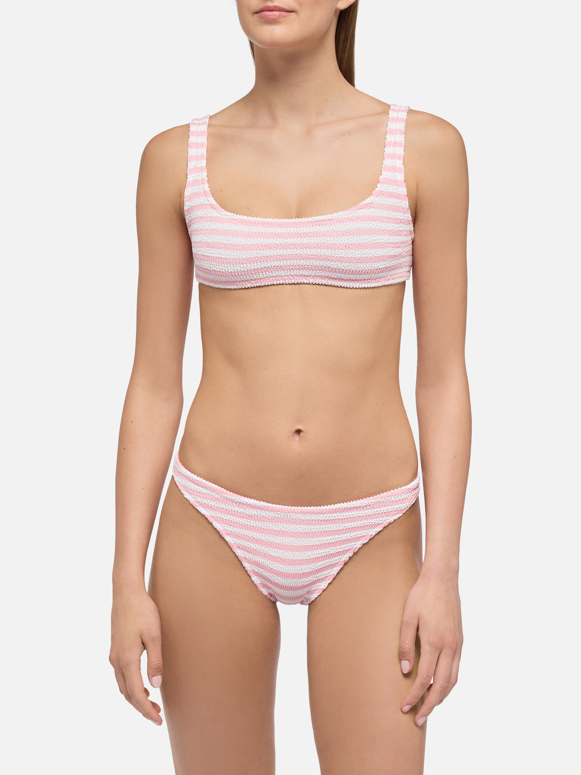 Crinkle classic bralette bikini Naima Naomi with striped print - MC2 Saint Barth