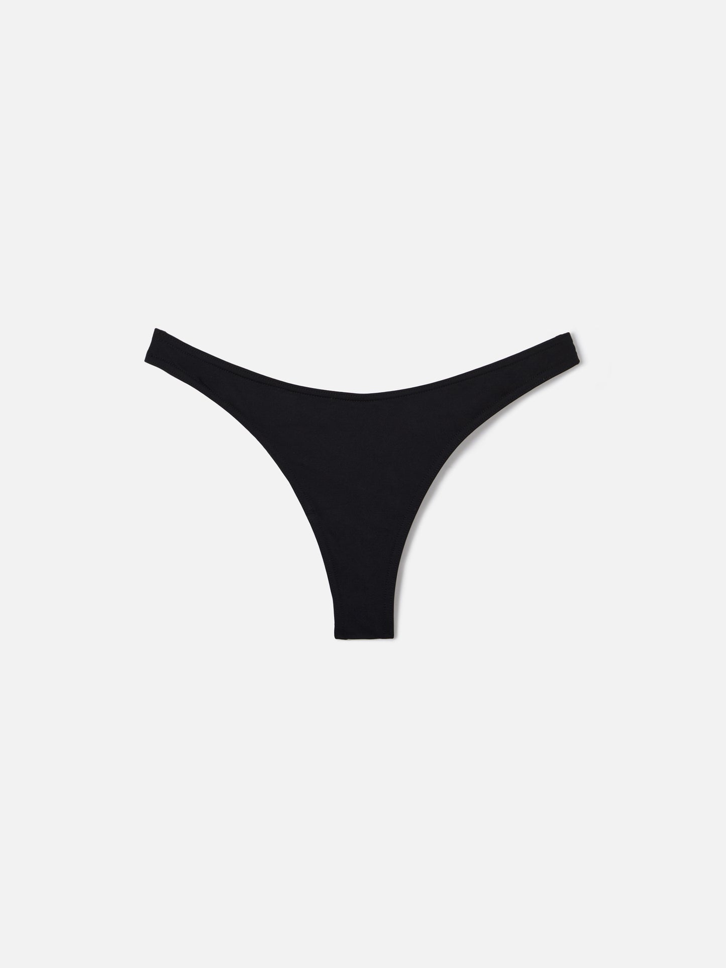 Slip mare Naomi brasiliano nero tinta unita
