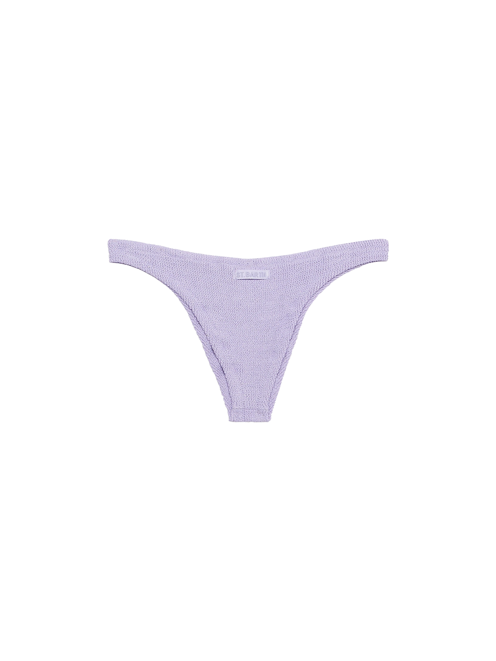 Naomi lilac crinkle cheeky swim briefs - MC2 Saint Barth
