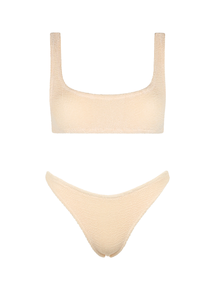 Bralette bikini Naima Naomi in beige crinkle - MC2 Saint Barth