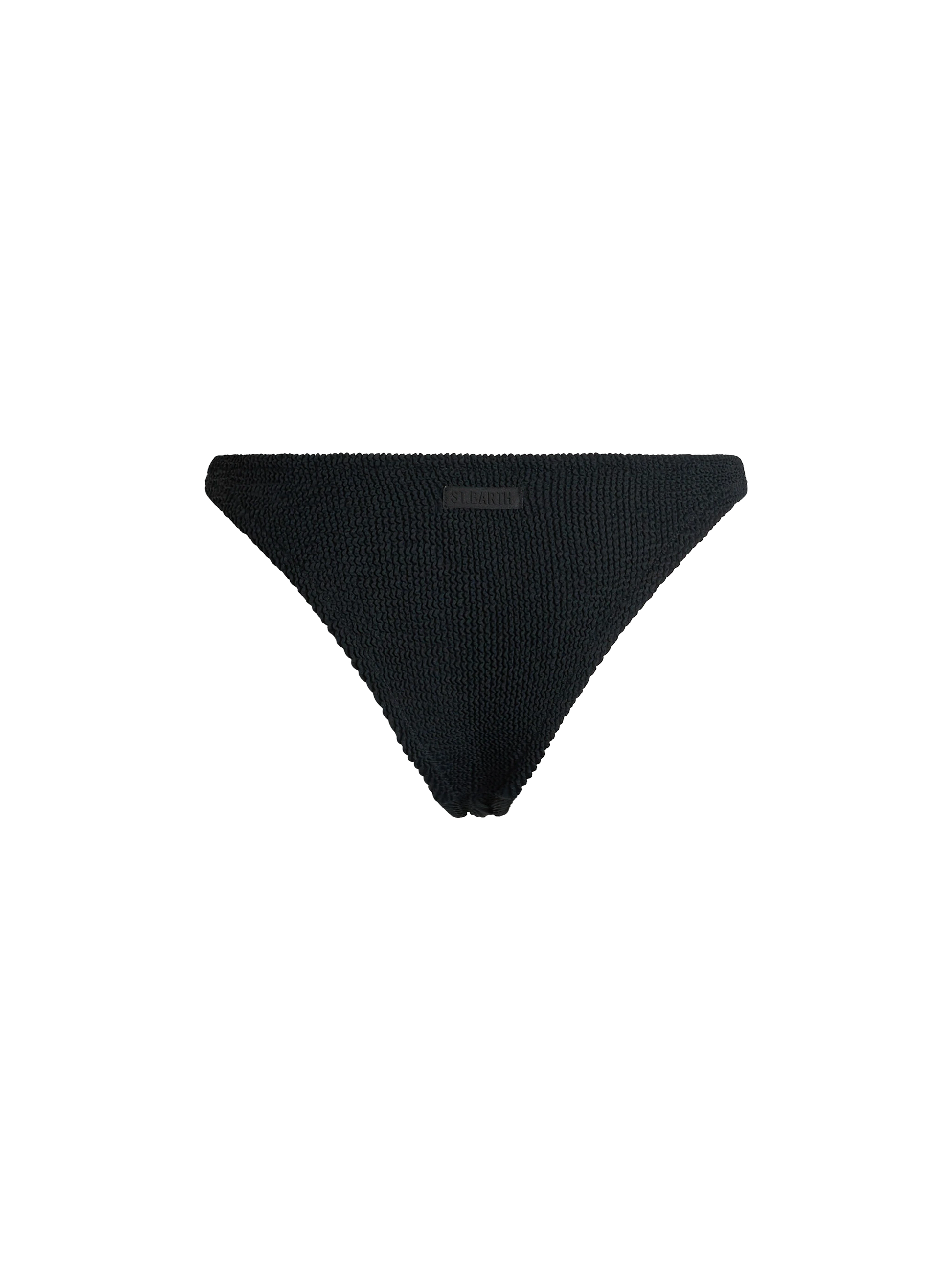 Naomi black crinkle cheeky swim briefs - MC2 Saint Barth