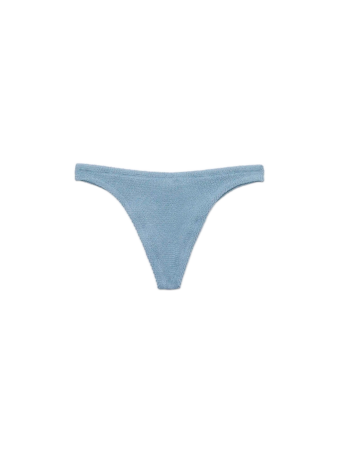 Naomi avio blue lurex crinkle cheeky swim briefs