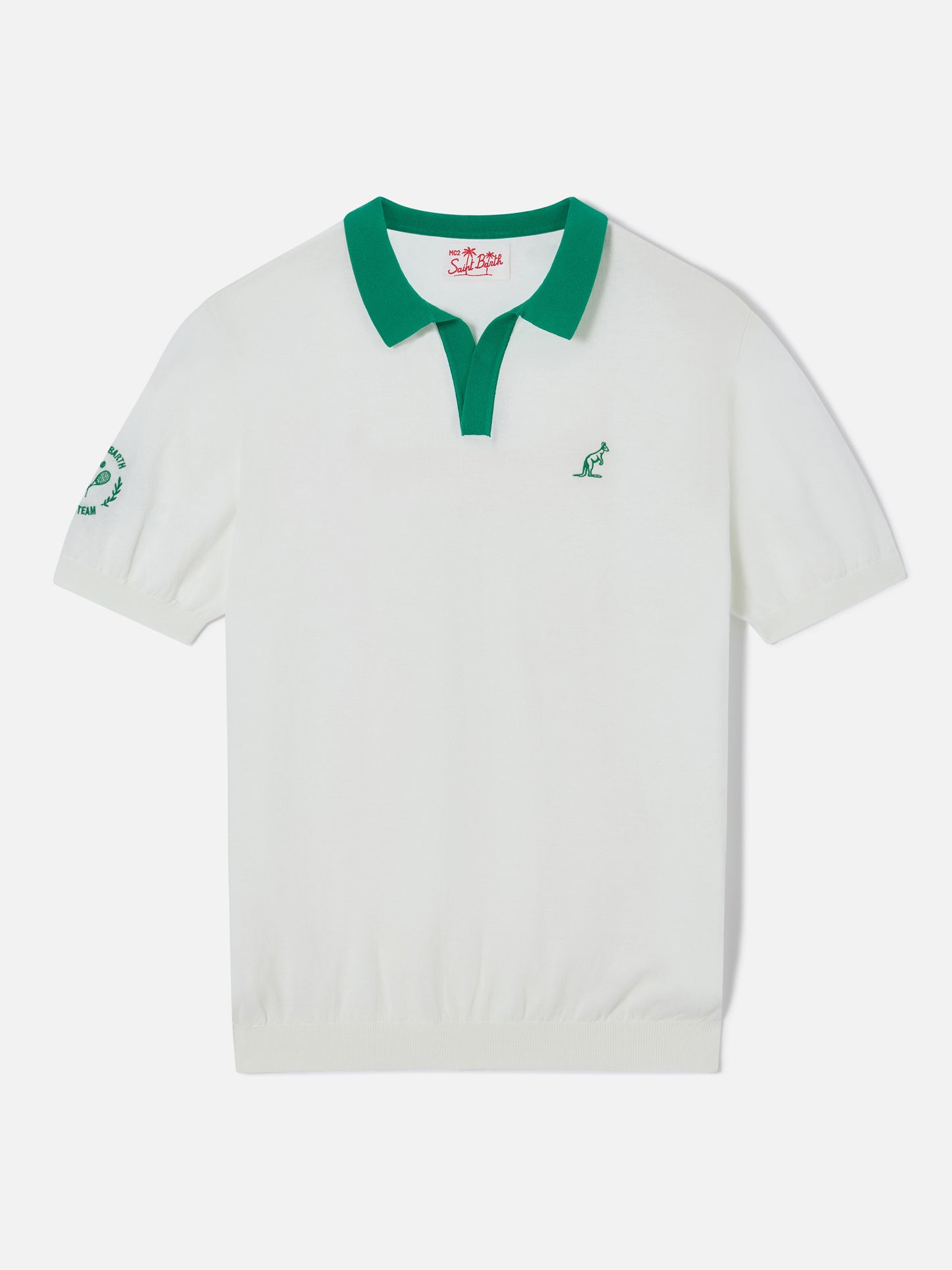 Newcombe off-white knitted cotton polo shirt | Special Edition