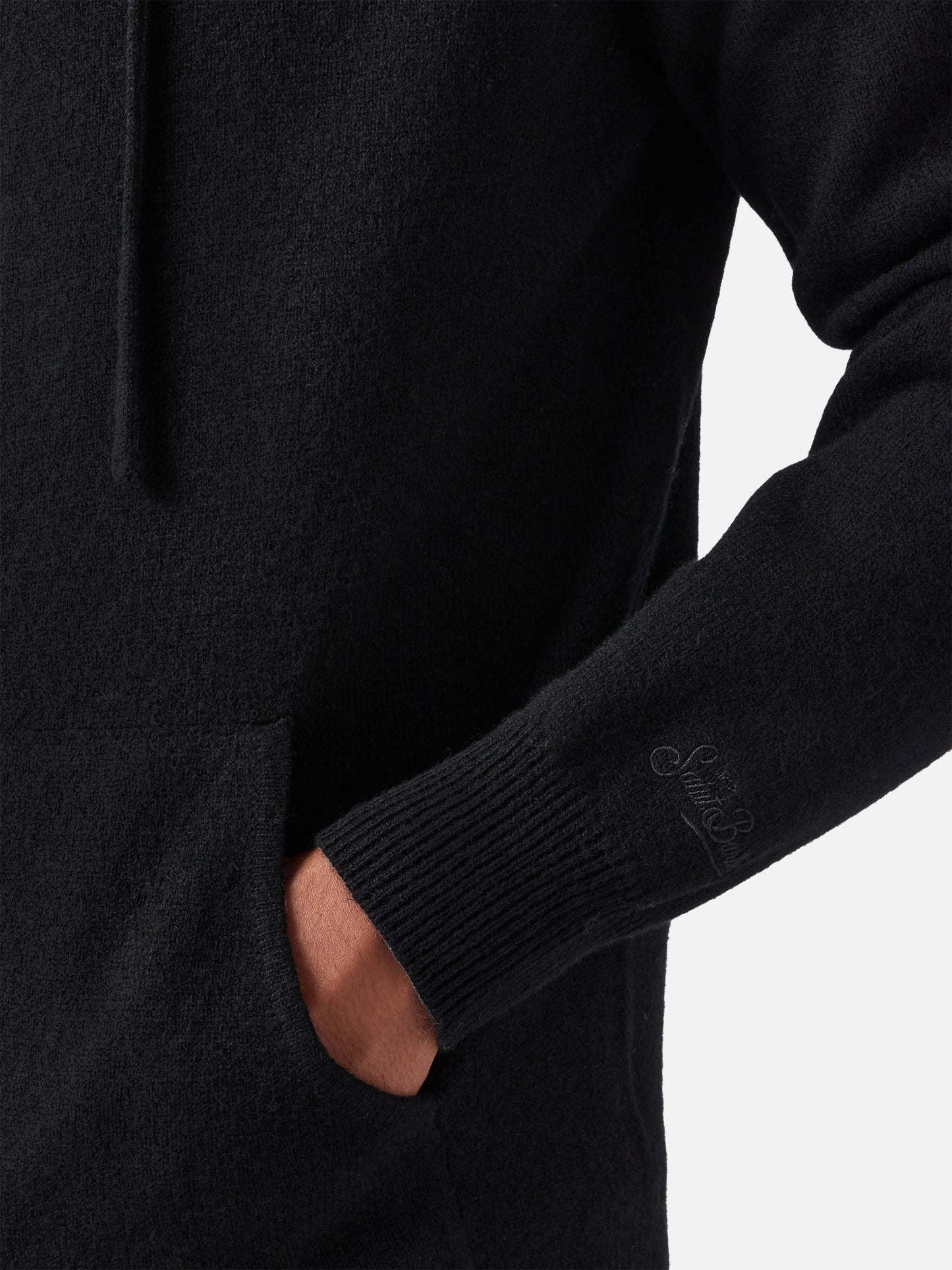 Notting lambswool hoodie in black