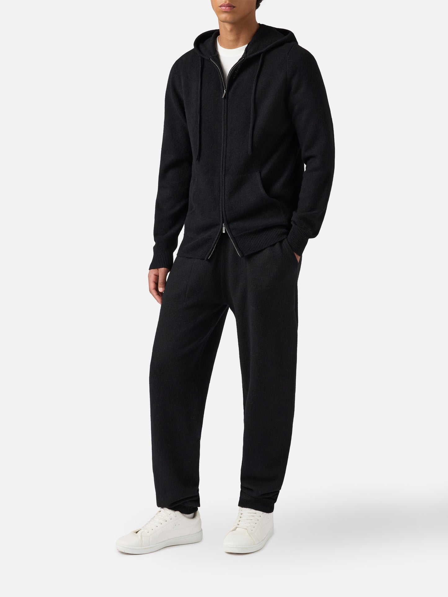 Notting lambswool hoodie in black