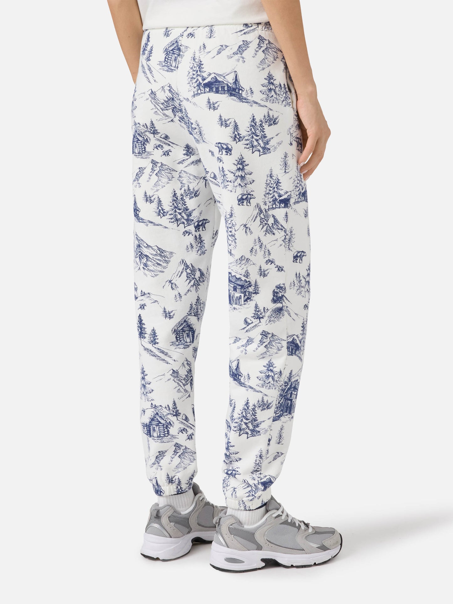 Pantalone in felpa Odalys con stampa toile de jouy