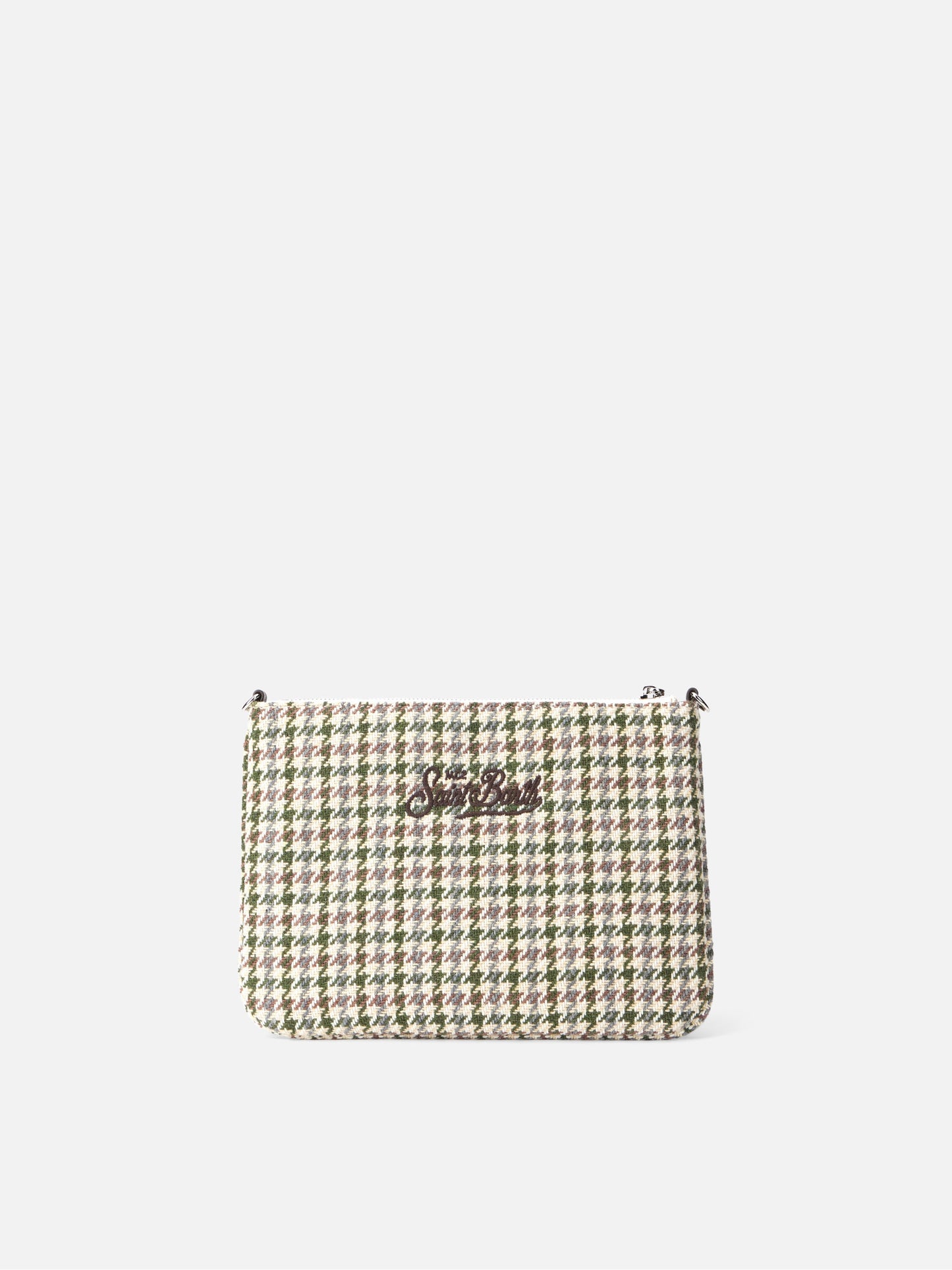 Multicolor check Parisienne pouch with chain - MC2 Saint Barth