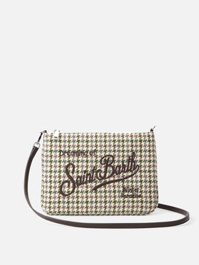 Multicolor check Parisienne pouch with chain - MC2 Saint Barth