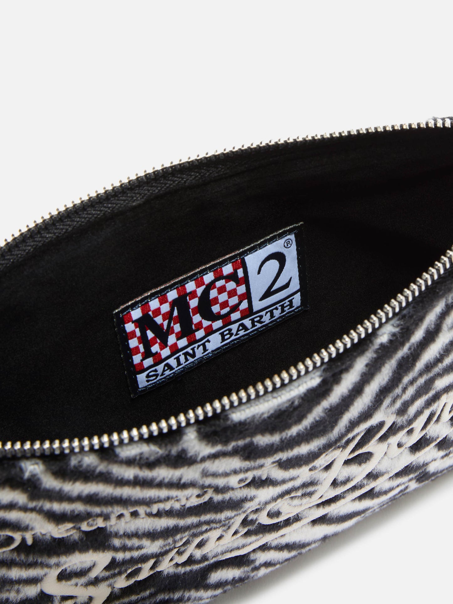 Parisienne Crossbody Bag in zebra wool blend