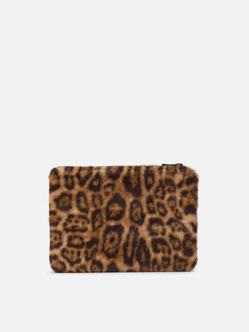 Pochette Pareasy in faux fur leopardato