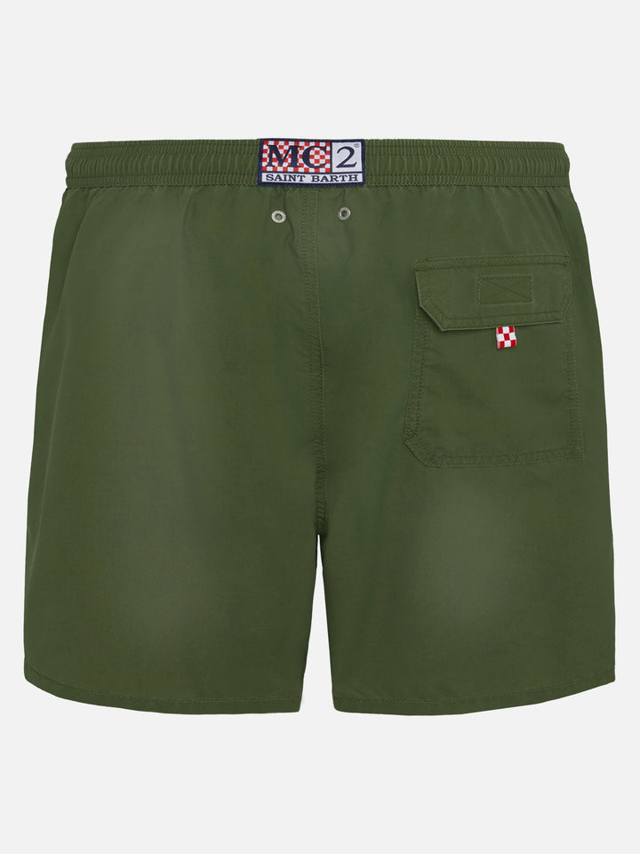 Vintage military green mid-length swim shorts Patmos Used