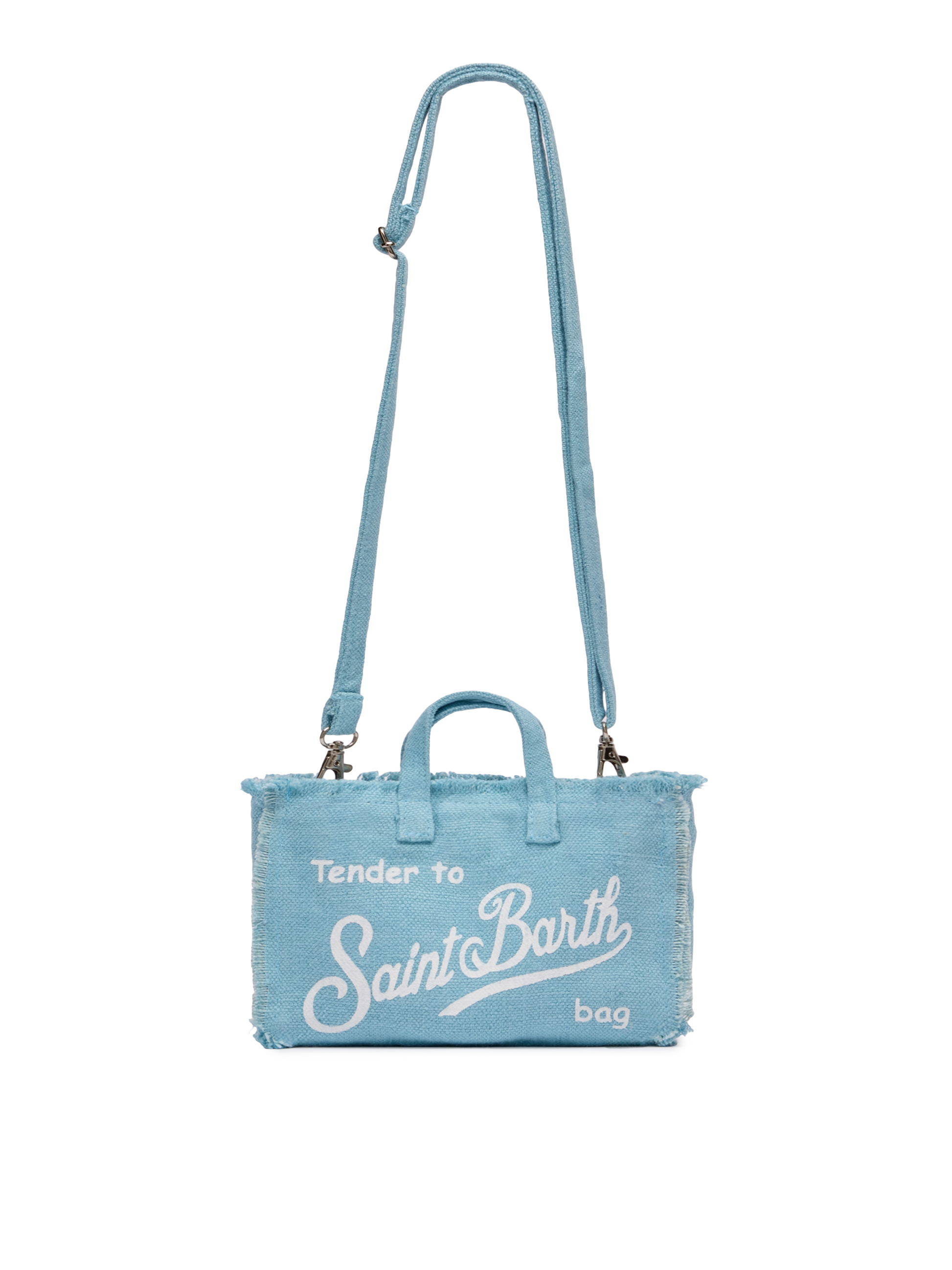 Light blue linen Phone Bag - MC2 Saint Barth